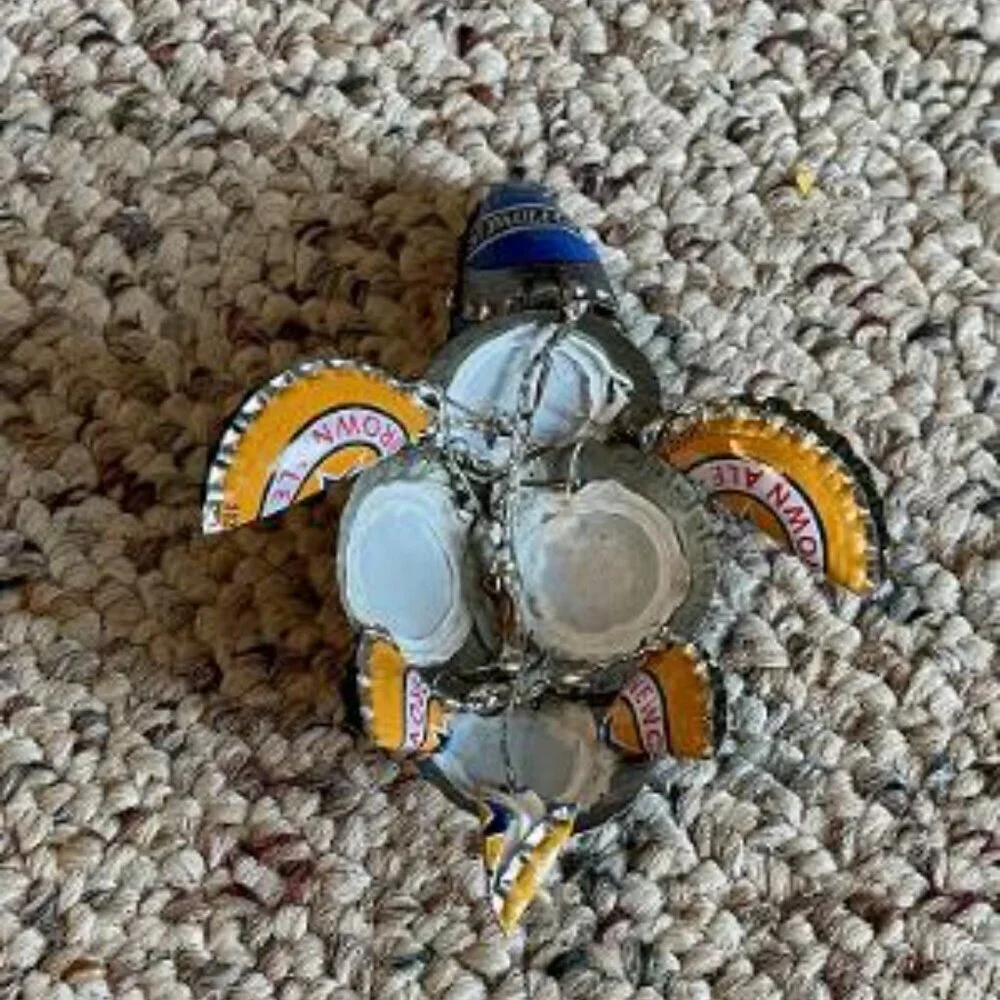 Small Turtle Made with Beer Bottle Tops